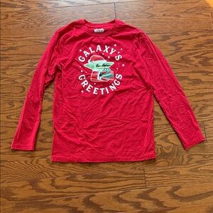 Old Navy Kids Red Holiday Long Sleeve Tee